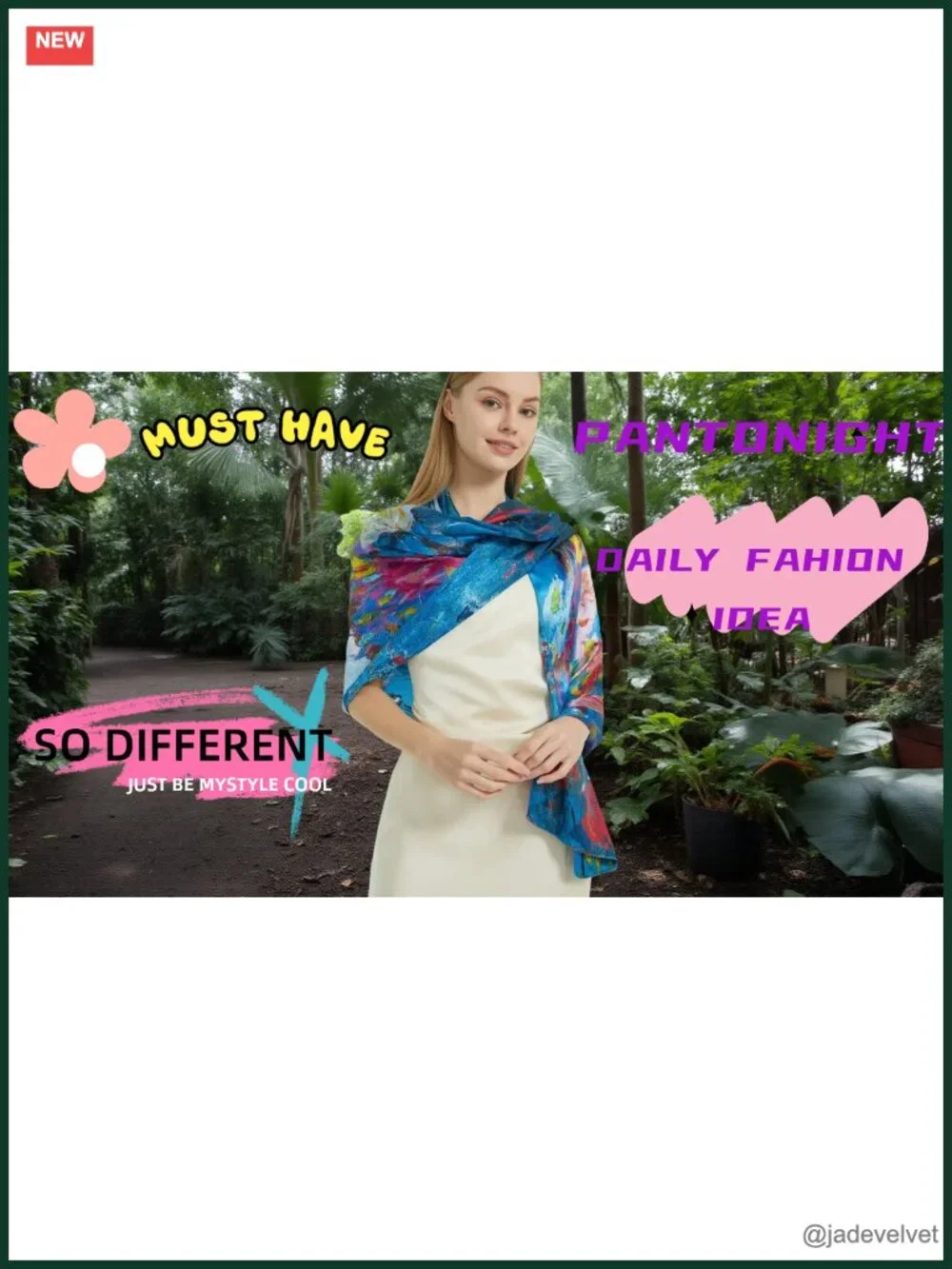 Lightweight Silk Feeling Polyester Satin Floral Fashion Scarf Shawl Wrap Double